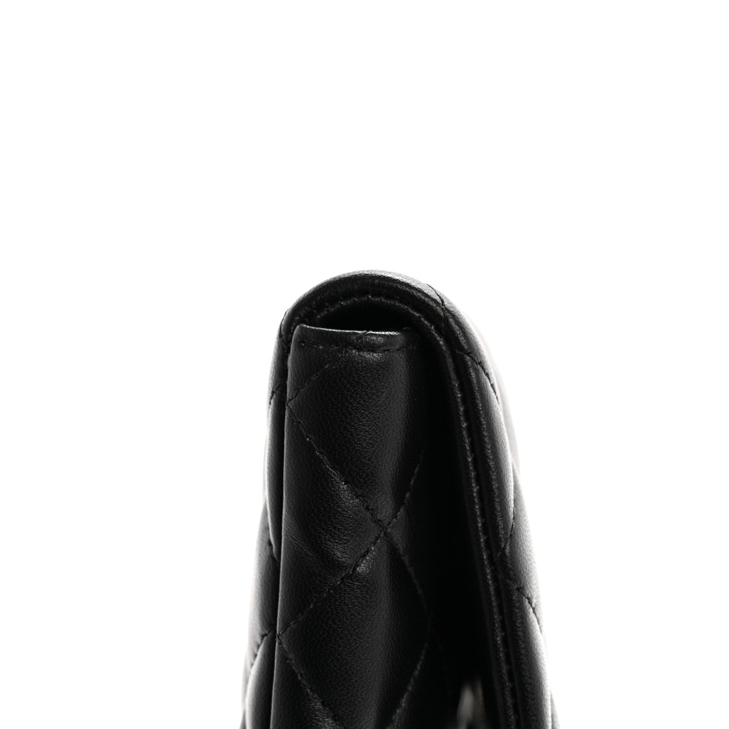 Chanel Lambskin Quilted Flap Clutch Black 10 of 10