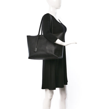 Saint Laurent Calfskin Large Shopping Tote Black 2 of 10