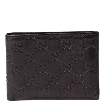 Gucci Guccissima Vitello Tender Bi-Fold Wallet Testa di Moro 1 of 8