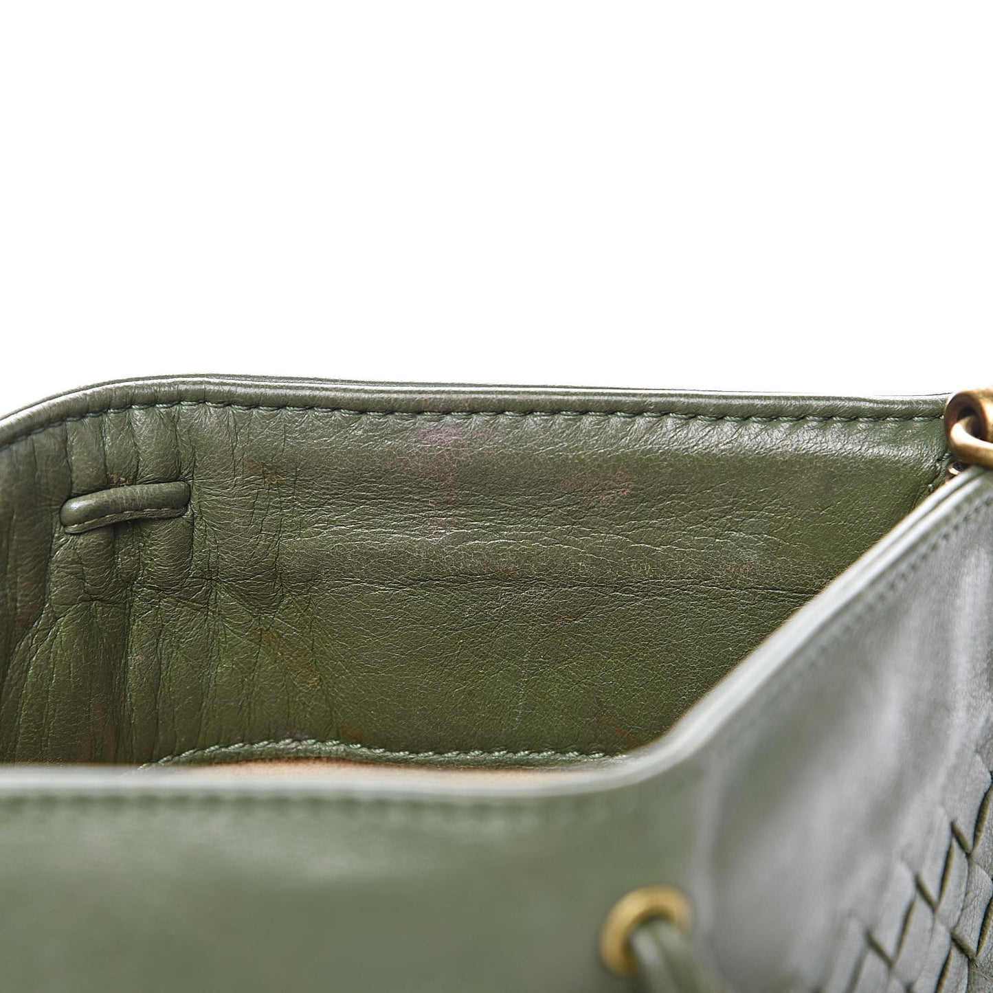 Nappa Intrecciato Mini Shoulder Bag Foglia