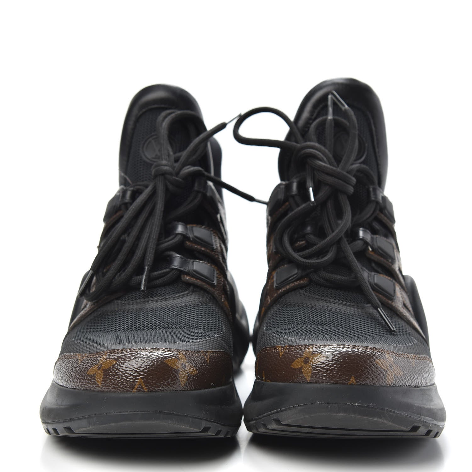 Louis Vuitton Calfskin Patent Monogram LV Archlight Sneakers 40 Black 2 of 9