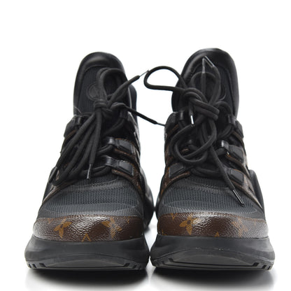Louis Vuitton Calfskin Patent Monogram LV Archlight Sneakers 40 Black 2 of 9
