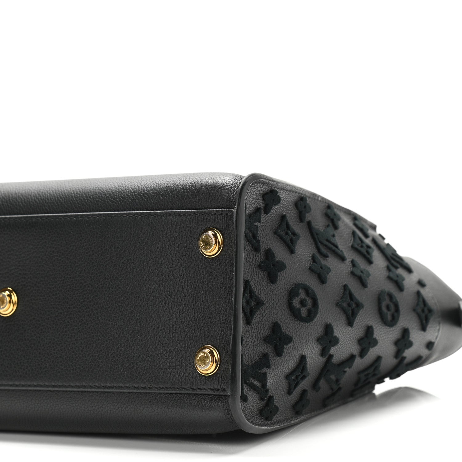 Louis Vuitton Calfskin Monogram Tufting On My Side Black 9 of 10