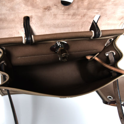 Hermes Vache Hunter Toile Herbag Zip 31 PM Etoupe Ebene 7 of 10