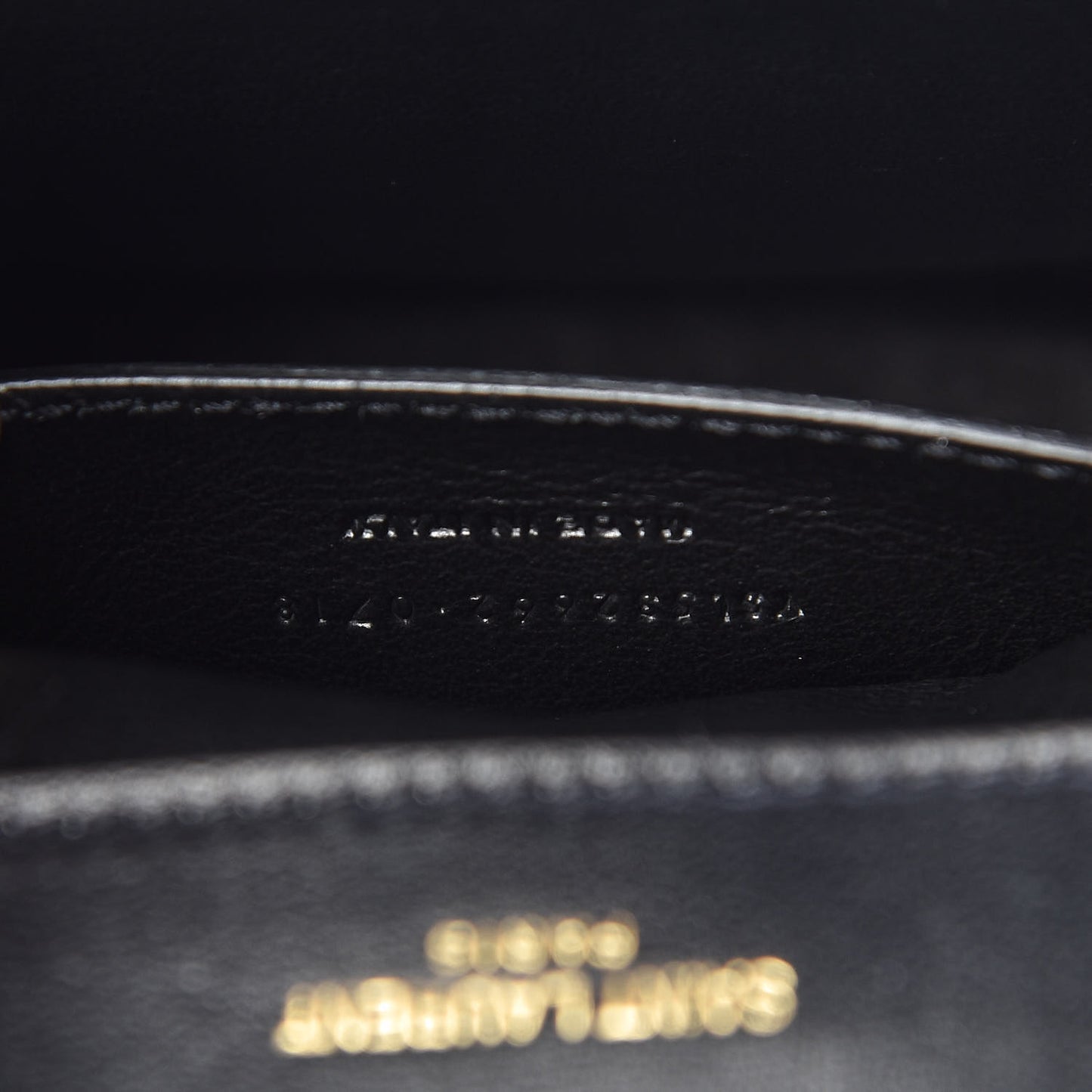 Lambskin Matelasse Chevron Monogram Small Sulpice Bag Black