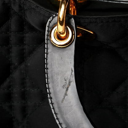 Christian Dior Nylon Cannage Large Lady Dior Black 7 of 8