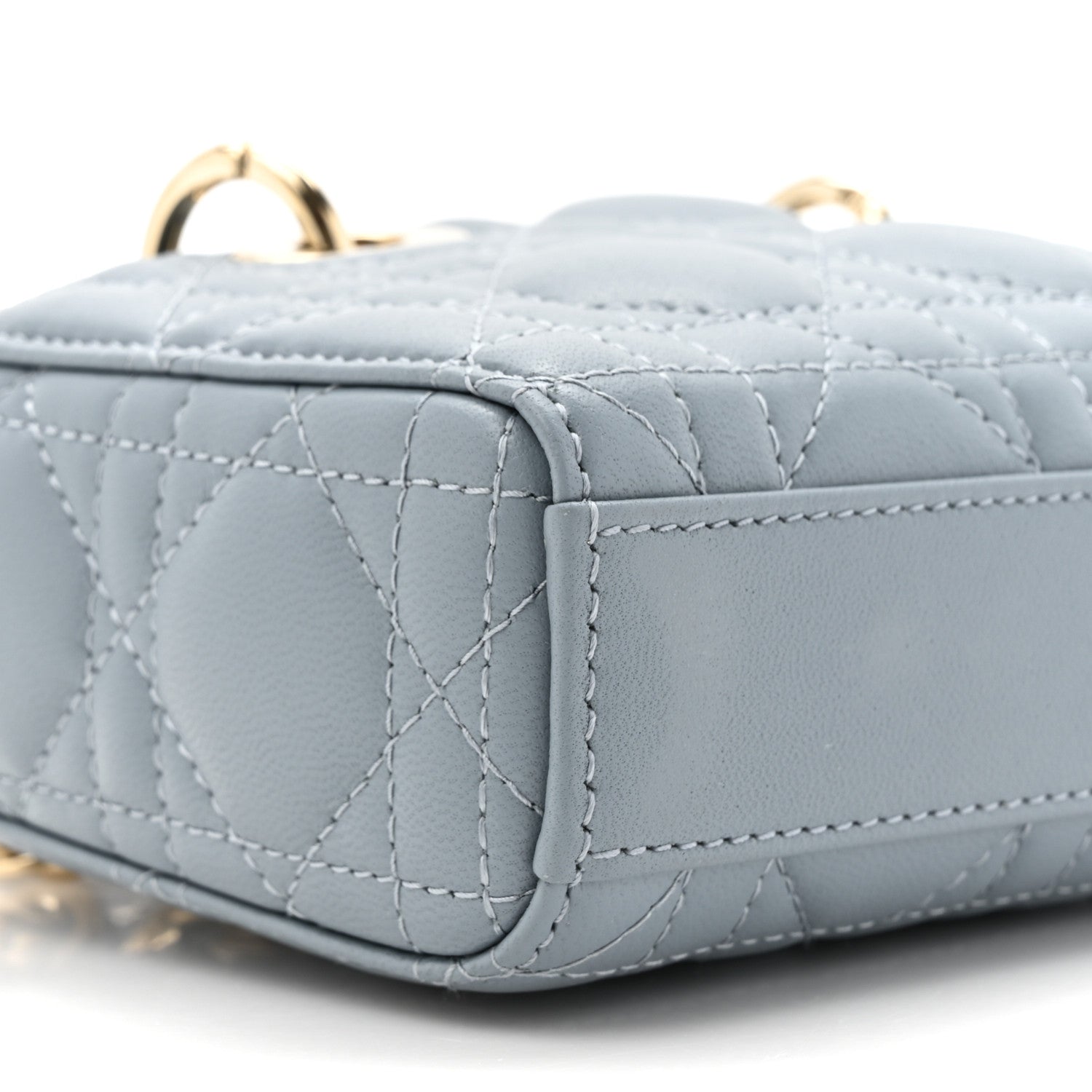 Christian Dior Lambskin Cannage Micro Lady D-Joy Cloud Blue 10 of 10