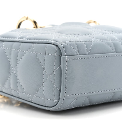 Christian Dior Lambskin Cannage Micro Lady D-Joy Cloud Blue 10 of 10