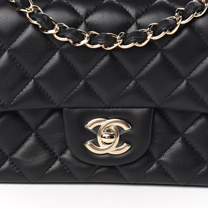 Chanel Lambskin Quilted Mini Rectangular Flap Black 10 of 11
