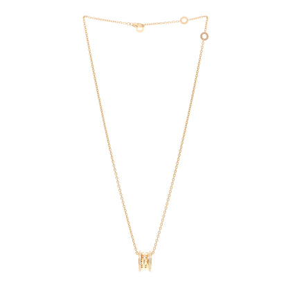 Bulgari 18K Yellow Gold Diamond .38ctw B.Zero1 Rock Pendant Necklace 3 of 5