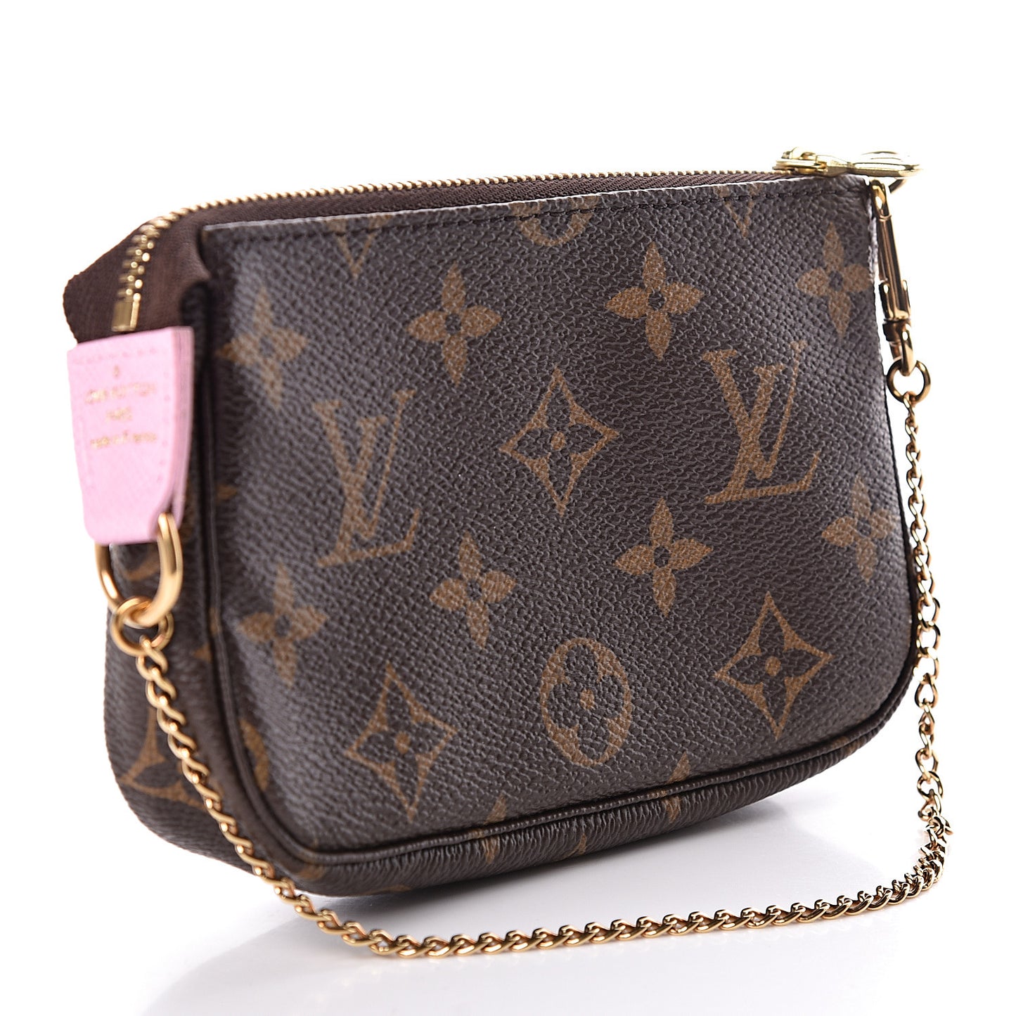 Monogram 2016 Christmas Animation Mini Pochette Accessories Rose Ballerine