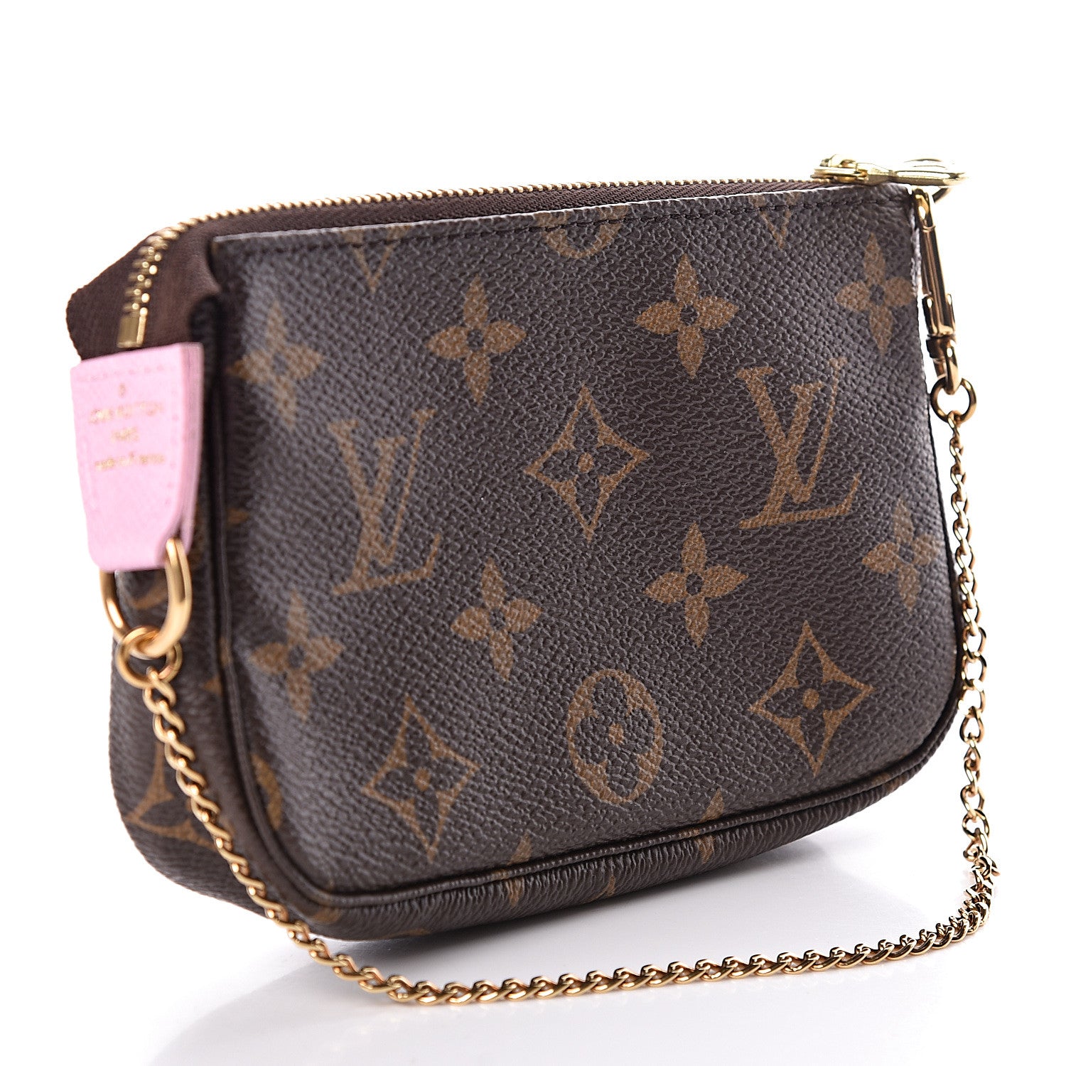 Louis Vuitton Monogram 2016 Christmas Animation Mini Pochette Accessories Rose Ballerine 3 of 6