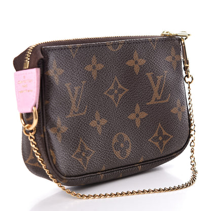 Louis Vuitton Monogram 2016 Christmas Animation Mini Pochette Accessories Rose Ballerine 3 of 6
