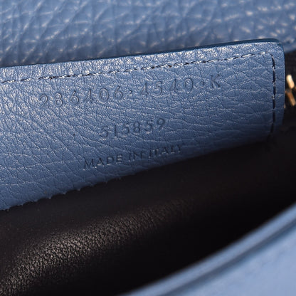 Balenciaga Grained Calfskin Tube L Clutch Bleu 8 of 8