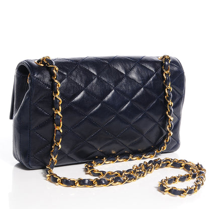 Chanel Lambskin CC Flap Small Navy 3 of 11