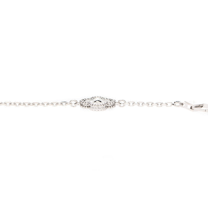 Van Cleef & Arpels 18K White Gold Diamond 16 Motifs Sweet Alhambra Necklace 6 of 7