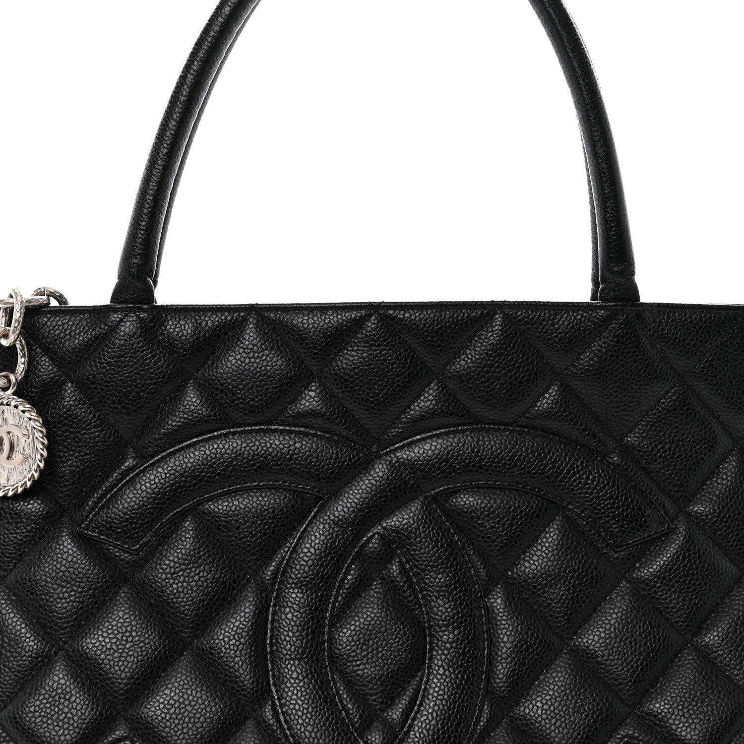 Chanel Caviar Quilted Medallion Tote Black 8 of 10