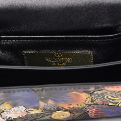 Valentino Garavani Canvas Vitello Camubutterfly Va Va Voom Shoulder Bag Multicolor 6 of 16