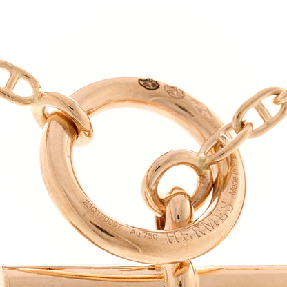 Hermes 18K Rose Gold Diamond PM New Farandole Pendant Necklace ST 5 of 6