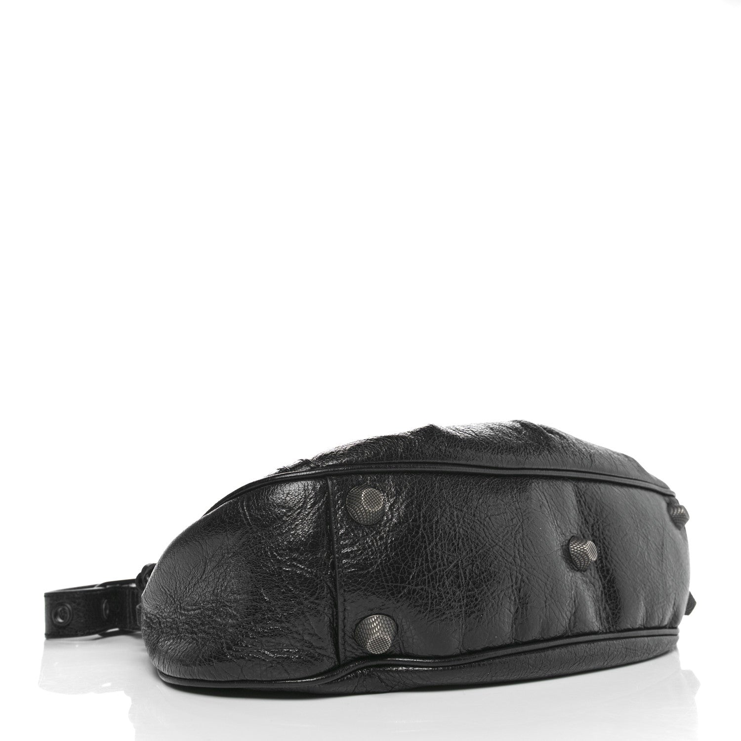 Balenciaga Agneau Arena Monochrome Small Le Cagole Shoulder Bag Black 5 of 14