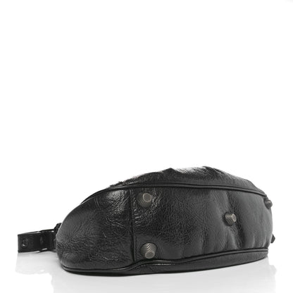 Balenciaga Agneau Arena Monochrome Small Le Cagole Shoulder Bag Black 5 of 14