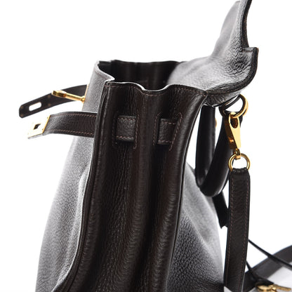 Hermes Taurillon Clemence Kelly Retourne 32 Chocolate 30 of 41