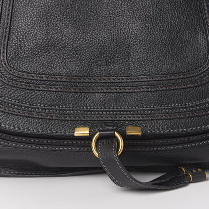 Chloe Calfskin Large Marcie Satchel Black 8 of 8