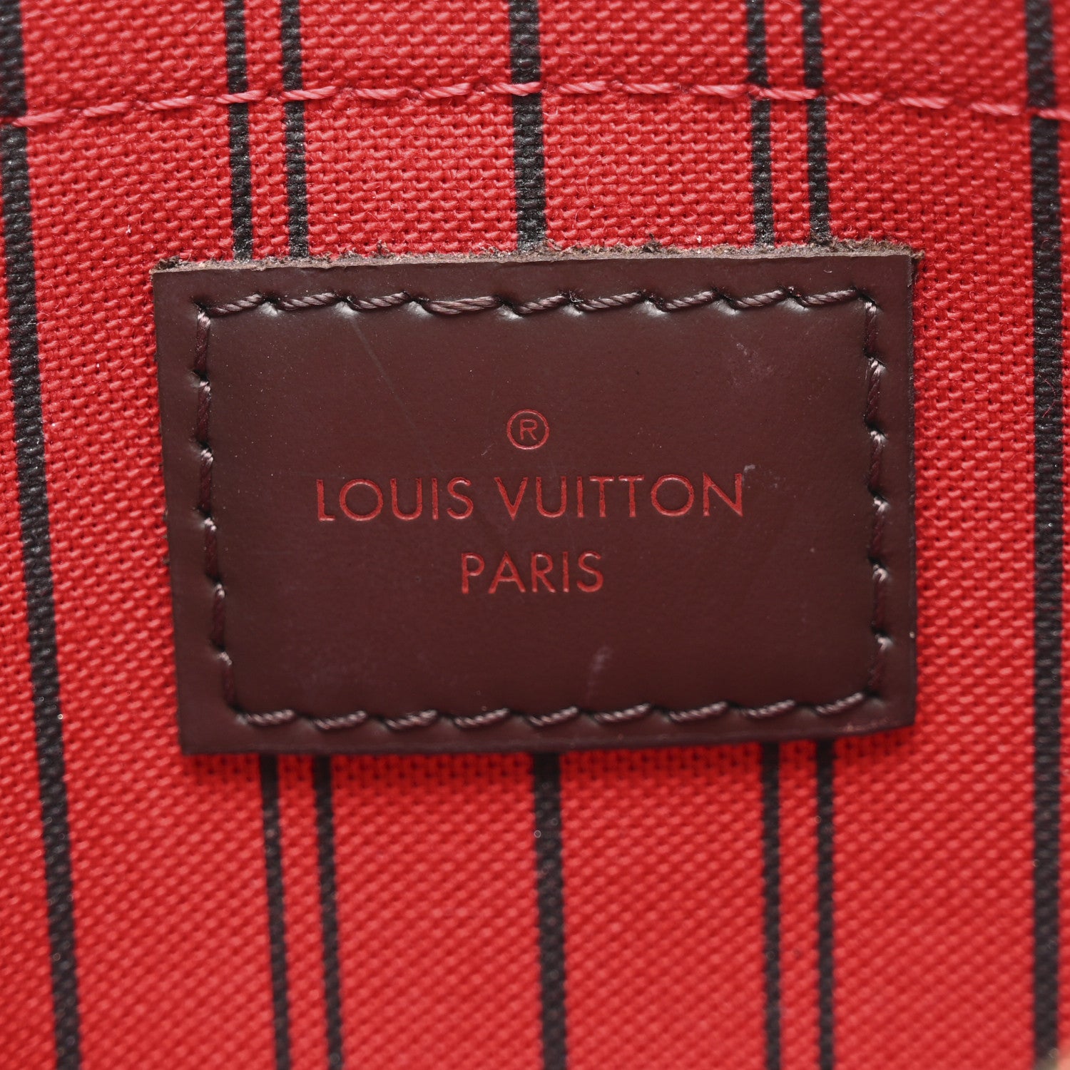 Louis Vuitton Damier Ebene Neverfull MM GM Pochette 6 of 9