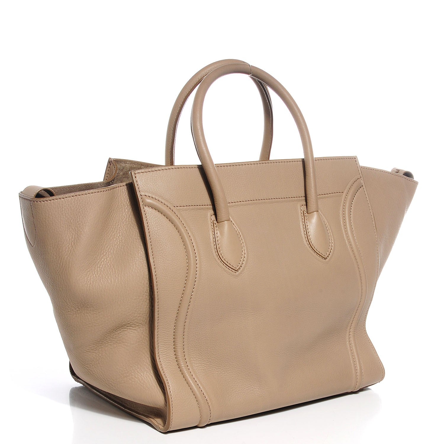 Celine Supple Calfskin Large Phantom Luggage Dune 3 of 8