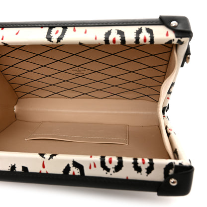Louis Vuitton Calfskin Graphic Print Petite Malle 5 of 15