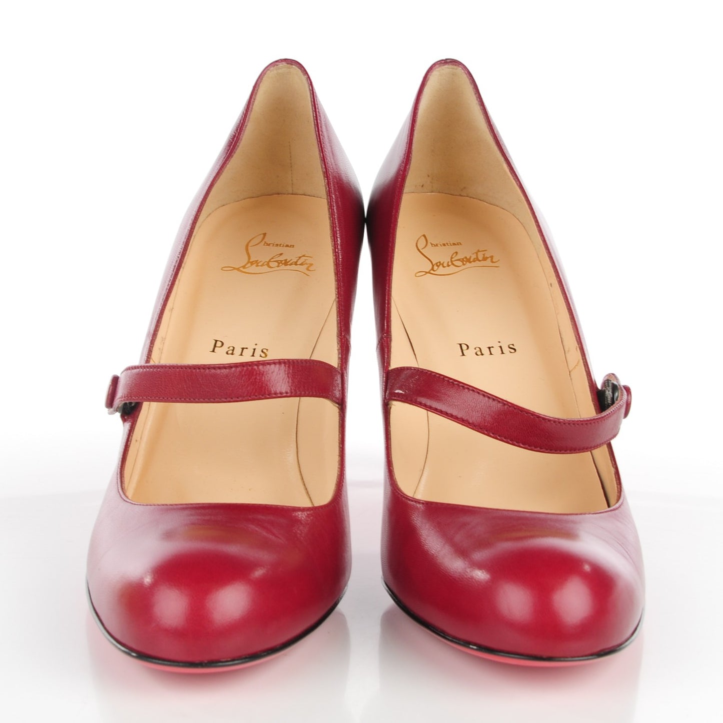 Kid Leather Wallis 85 Mary Jane Pumps 40.5 Red