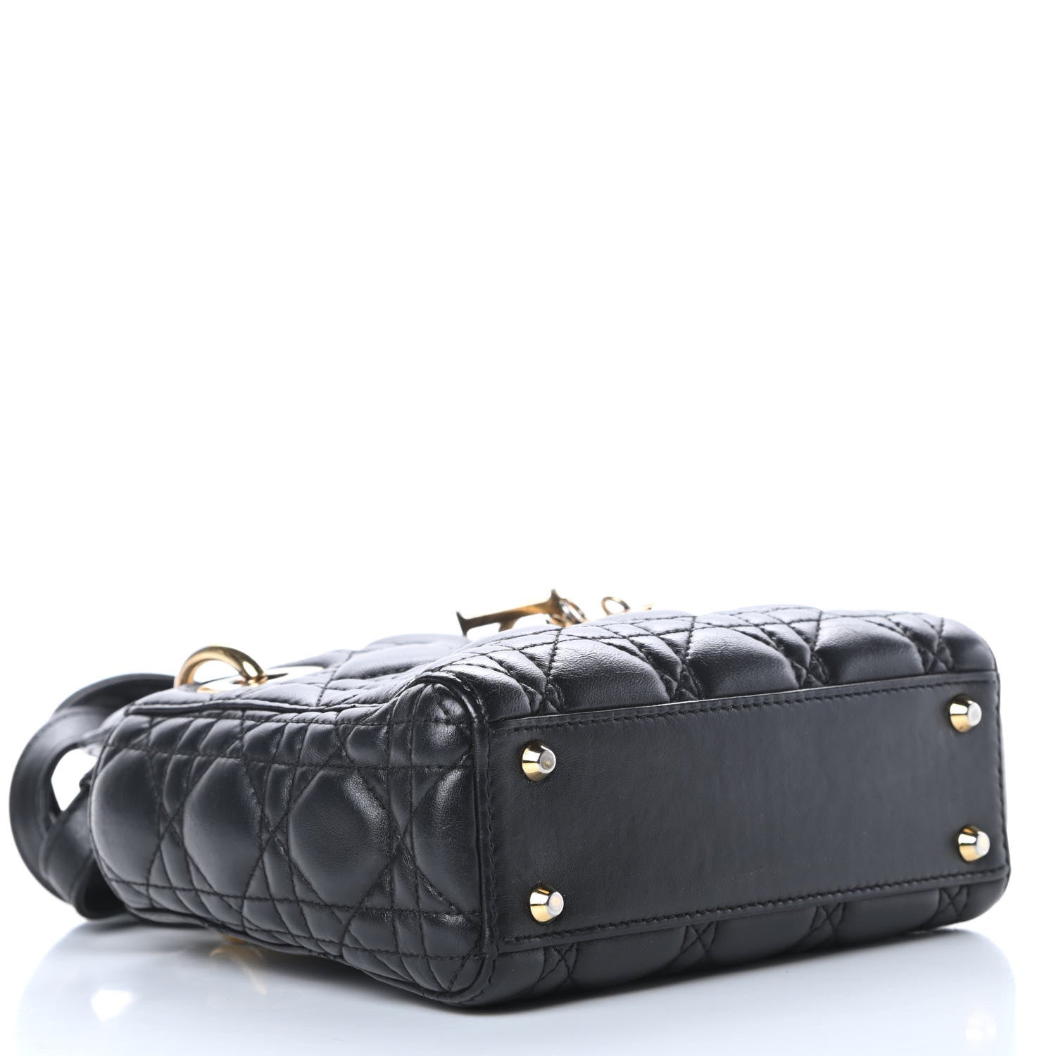 Christian Dior Lambskin Cannage Mini Lady Dior Black 4 of 24