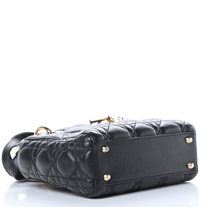 Christian Dior Lambskin Cannage Mini Lady Dior Black 4 of 24