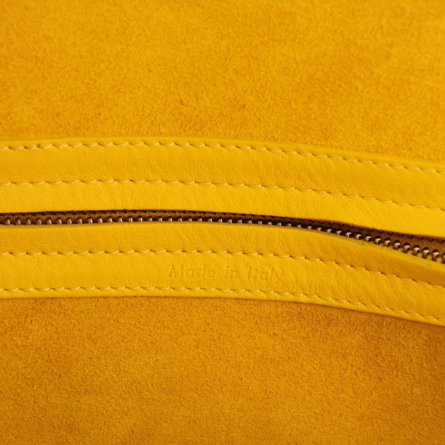Celine Supple Calfskin Medium Phantom Luggage Sun Yellow 7 of 9
