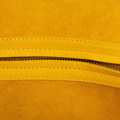 Celine Supple Calfskin Medium Phantom Luggage Sun Yellow 7 of 9