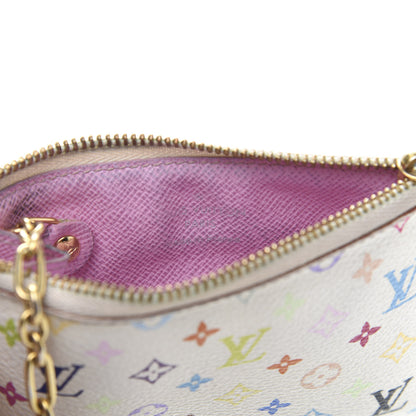 Louis Vuitton Monogram Multicolor Key Pouch White Litchi 9 of 11