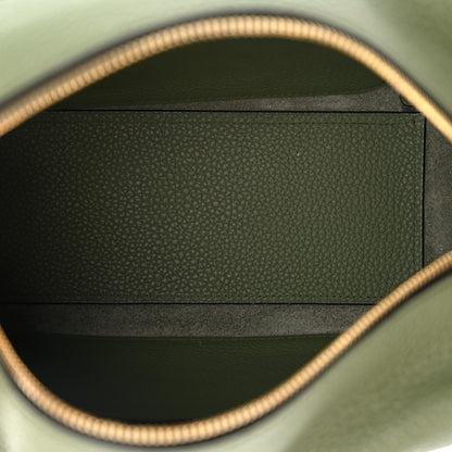 Delvaux Grained Bullskin Gradient Cool Box MM Green Black 5 of 9