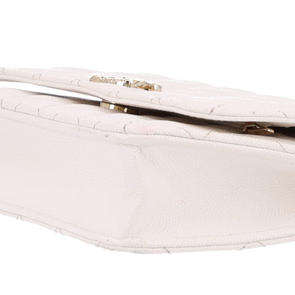 Chanel Caviar Quilted Wallet On Chain WOC White 9 of 10