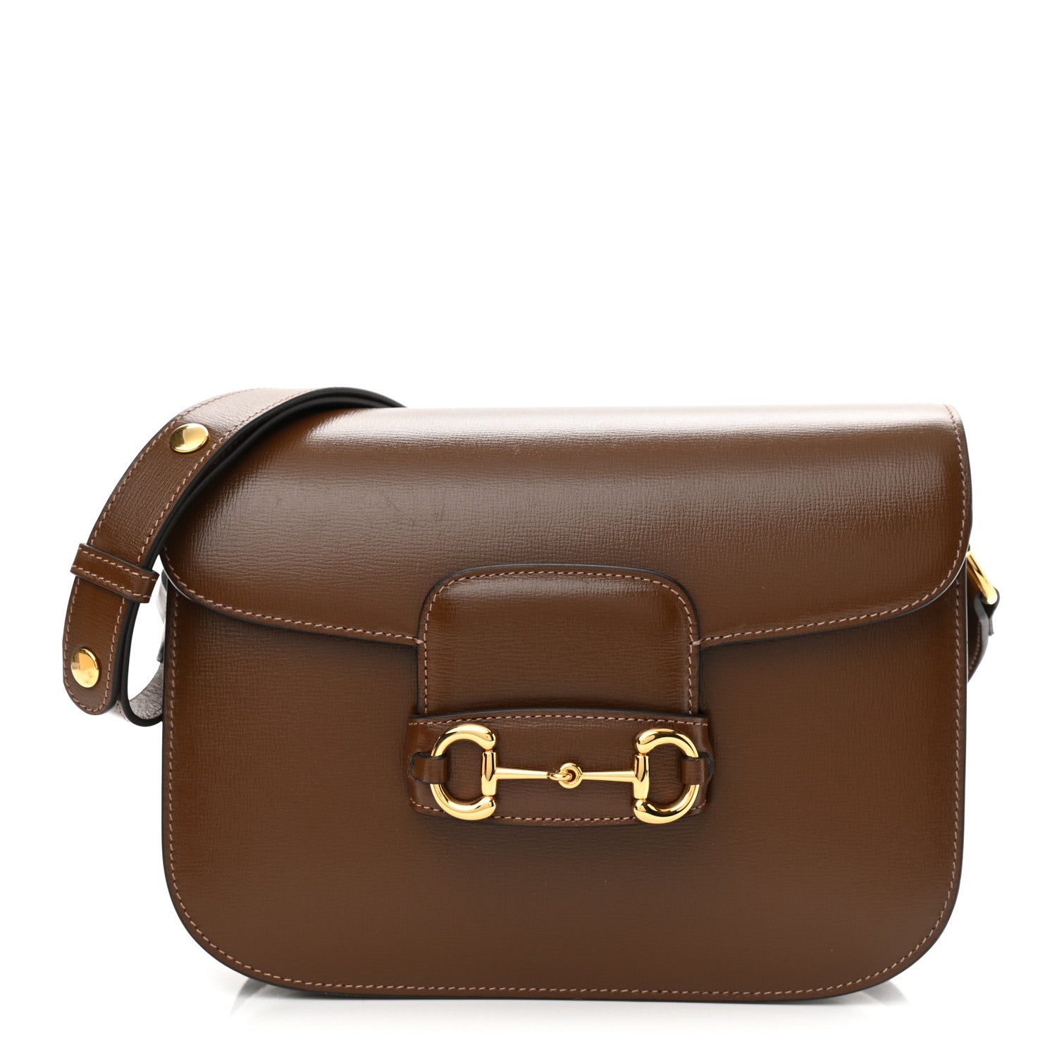 Gucci Azalea Calfskin Horsebit 1955 Shoulder Bag Brown Sugar 1 of 12