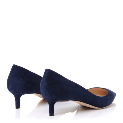 Jimmy Choo Suede Romy Pumps 37.5 Navy 4 of 9