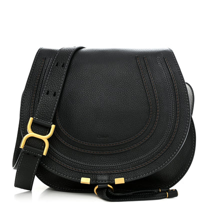 Chloe Calfskin Medium Marcie Round Crossbody Bag Black 1 of 13