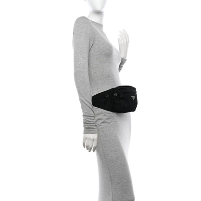 Prada Tessuto Nylon Belt Bag Black 2 of 10