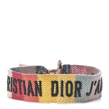 Christian Dior Woven Cotton J'Adior Friendship Bracelet 1 of 4