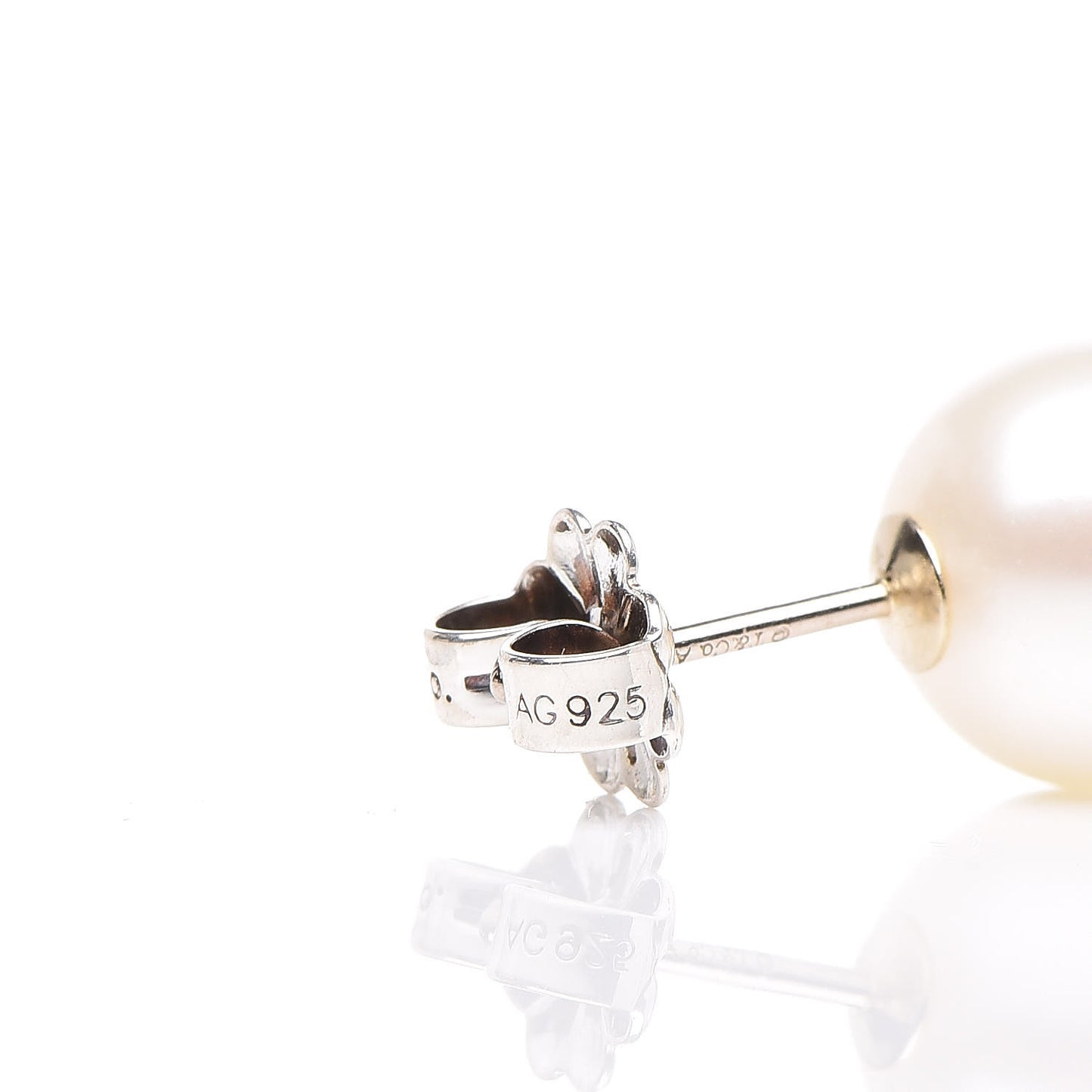 Sterling Silver Freshwater Pearl 8-9mm Ziegfeld Earrings