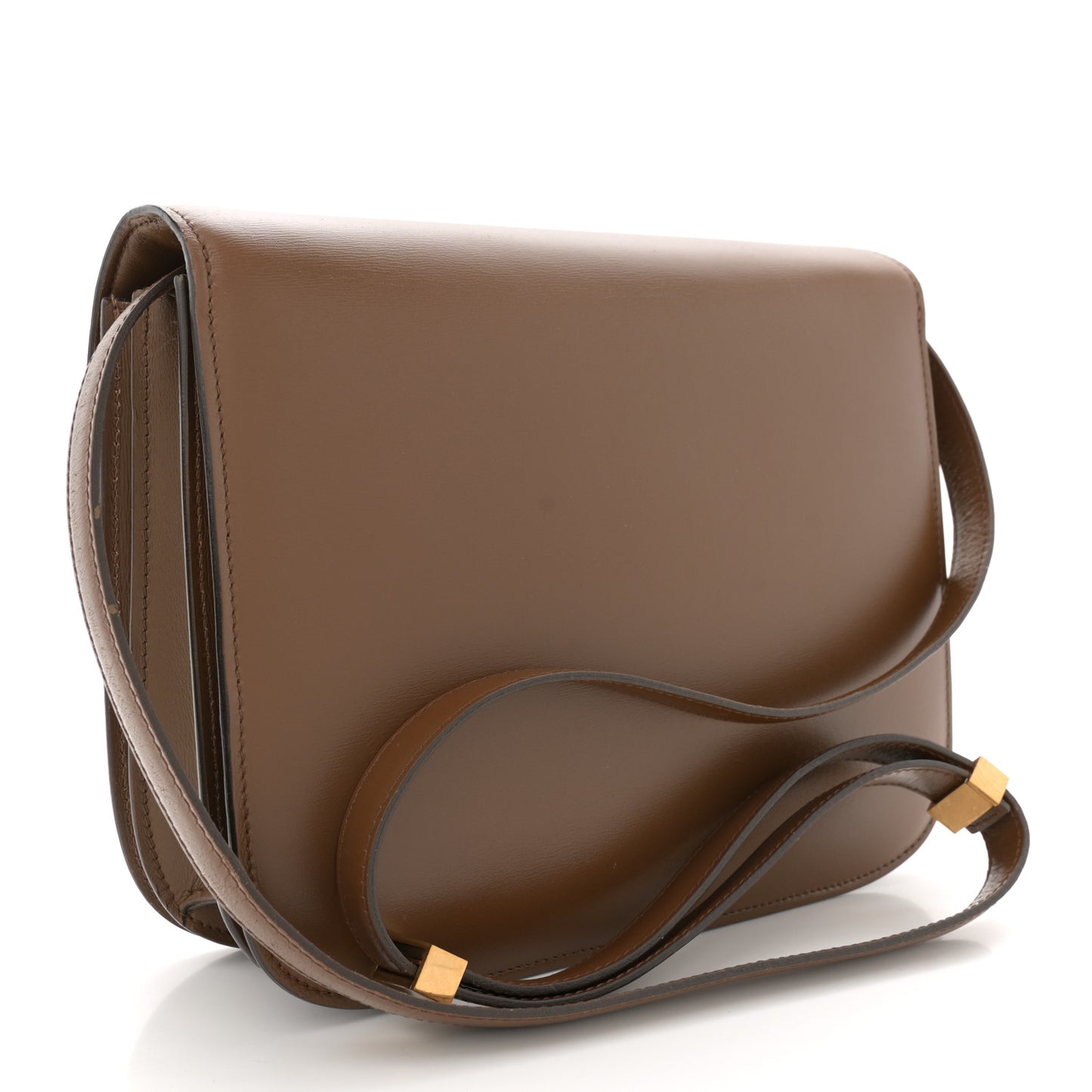 Box Calfskin Medium Classic Box Flap Bag Camel