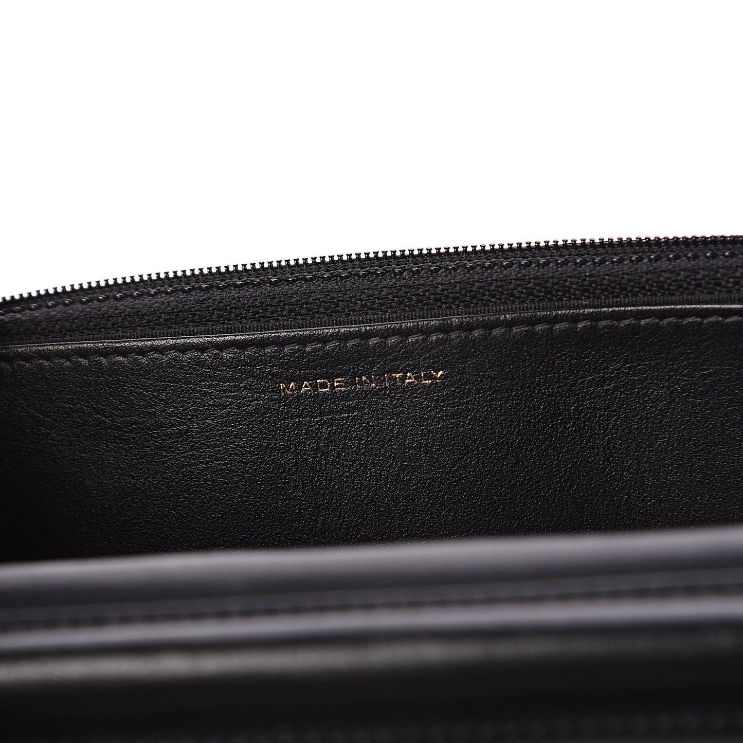 Calfskin Camellia Embossed Wallet on Chain WOC Black