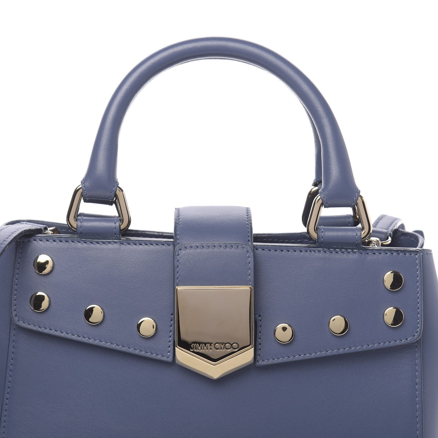 Calfskin Small Lockett Tote Jeans
