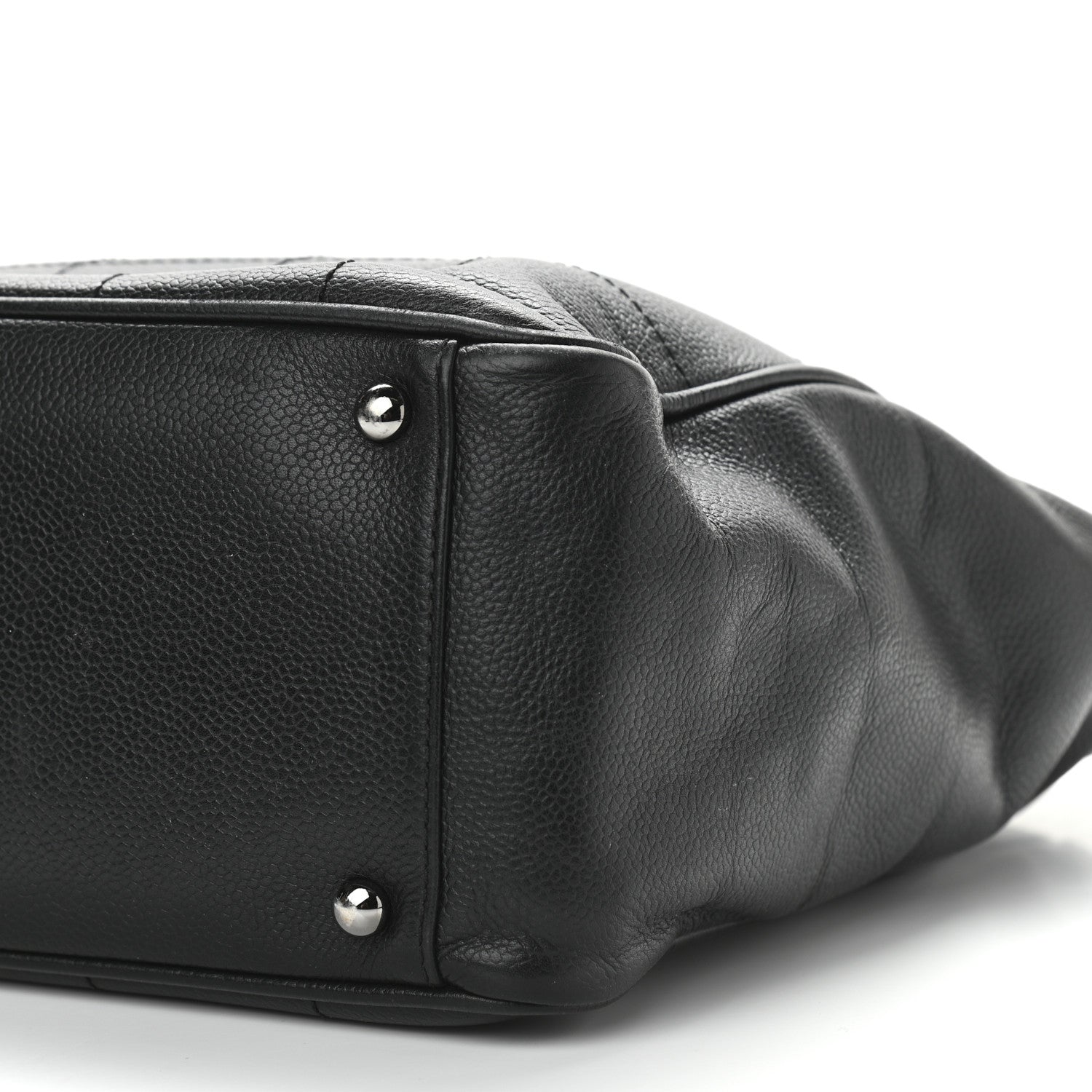 Chanel Caviar Square Stitched Tote Black 10 of 11