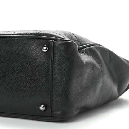 Chanel Caviar Square Stitched Tote Black 10 of 11