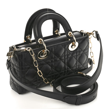 Christian Dior Lambskin Cannage Small Lady D-Joy Black 3 of 8